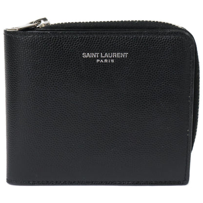 SAINT LAURENT PARIS サンローランパリ 【美品】イースト/ウェスト ウォレット 二つ折り財布（小銭入れあり）
