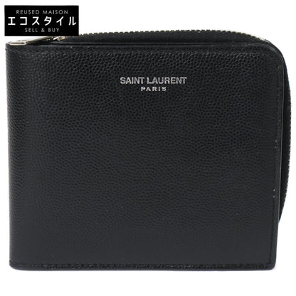 SAINT LAURENT PARIS サンローランパリ 【美品】イースト/ウェスト ウォレット 二つ折り財布（小銭入れあり）