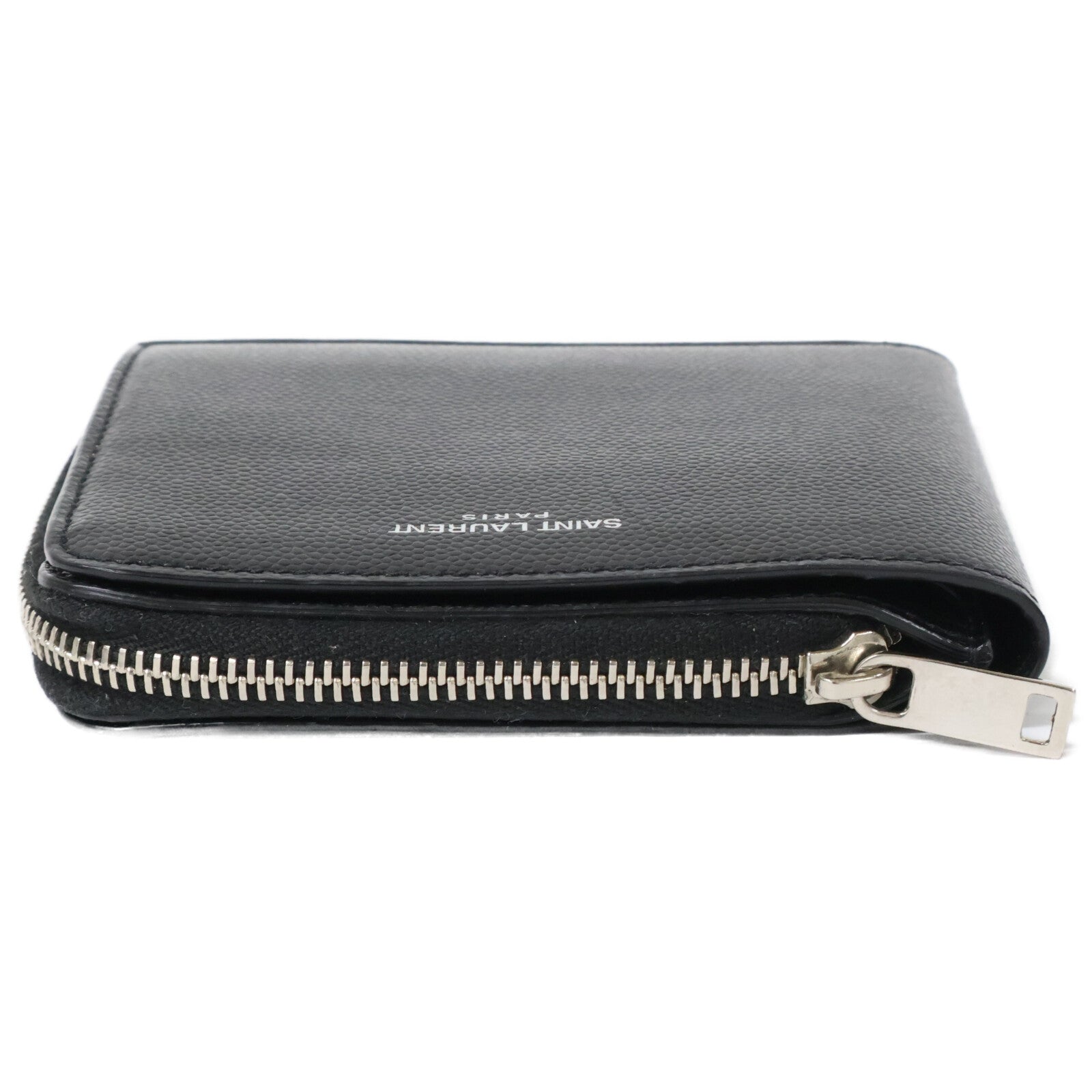 SAINT LAURENT PARIS サンローランパリ 【美品】イースト/ウェスト ウォレット 二つ折り財布（小銭入れあり）