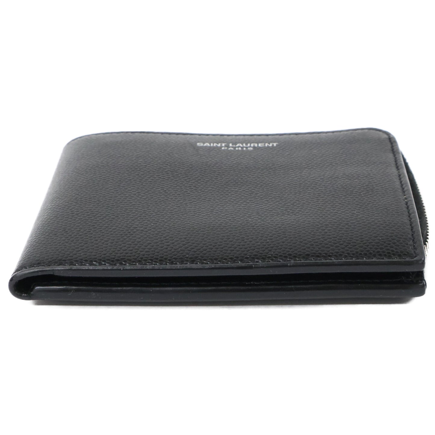 SAINT LAURENT PARIS サンローランパリ 【美品】イースト/ウェスト ウォレット 二つ折り財布（小銭入れあり）
