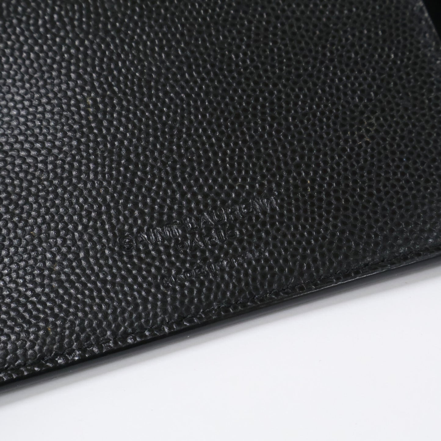 SAINT LAURENT PARIS サンローランパリ 【美品】イースト/ウェスト ウォレット 二つ折り財布（小銭入れあり）