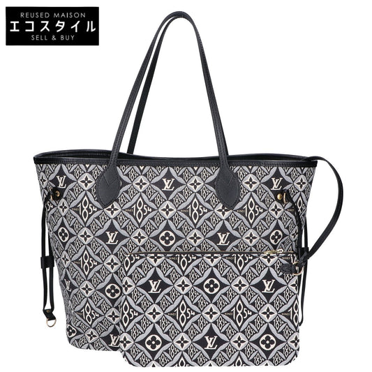 LOUIS VUITTON ルイヴィトン 新品同様 M57230 モノグラム・ジャガード Since1854 ネヴァーフル MM トートバッグ