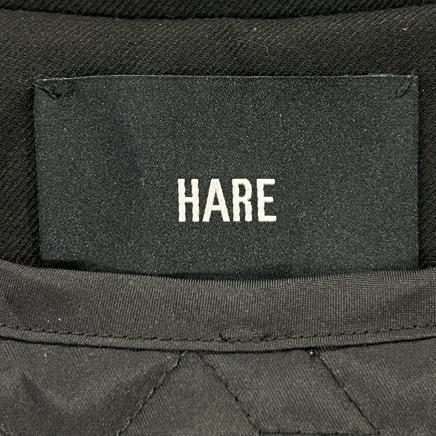 HARE ハレ ブラック キルティングライナー付き チェスターコート コート