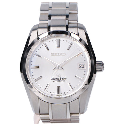 GrandSeiko グランドセイコー 新品同様 SBGR051 シルバー文字盤 メカニカル デイト シースルーバック 自動巻き 腕時計