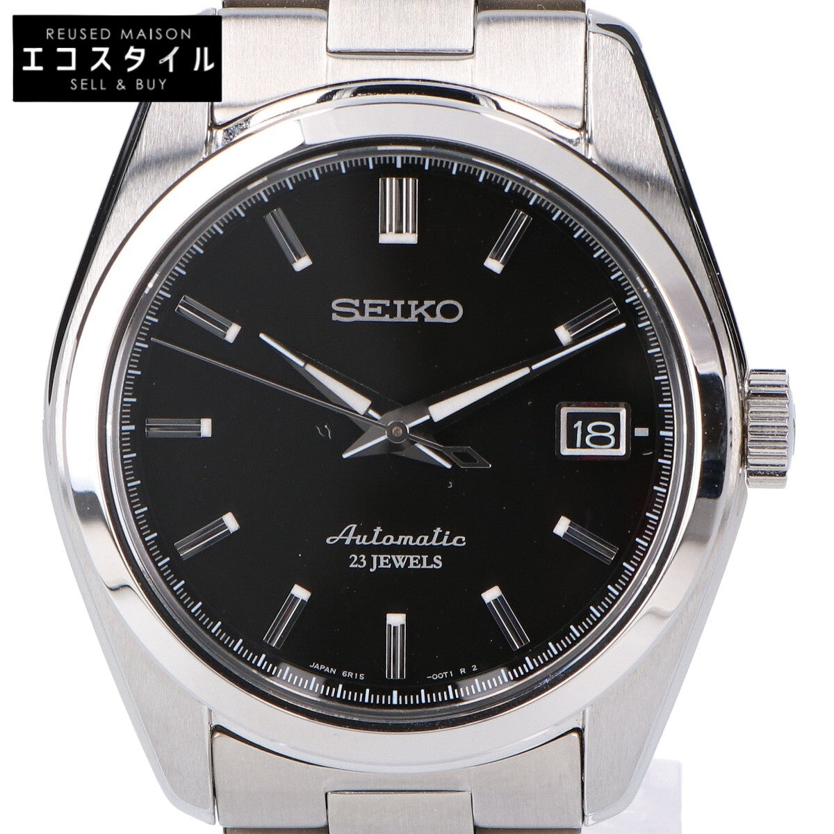 SEIKO セイコー 新品同様 SARB033 ブラック文字盤 シースルーバック デイト メカニカル オートマティック 腕時計