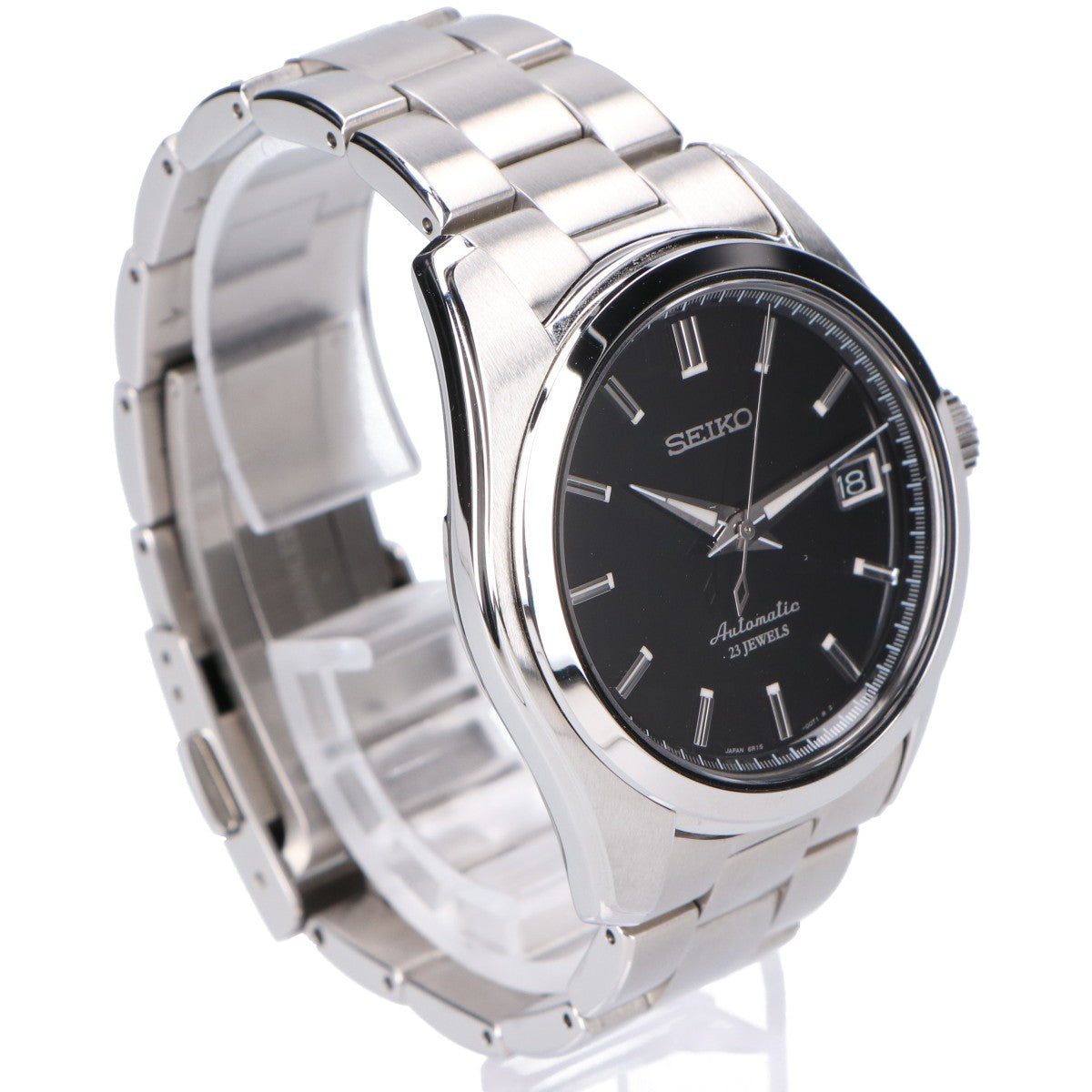 SEIKO セイコー 新品同様 SARB033 ブラック文字盤 シースルーバック デイト メカニカル オートマティック 腕時計