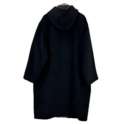 JURGEN LEHL Black Wool/Angora Chin-Strap Coat Coat