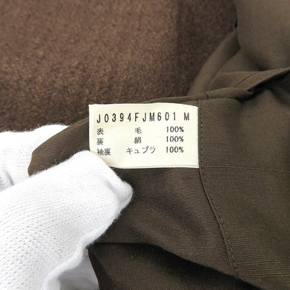 JURGEN LEHL ヨーガンレール 美品 ウール バンドカラー ジャケット レディース ブラウン M ジャケット