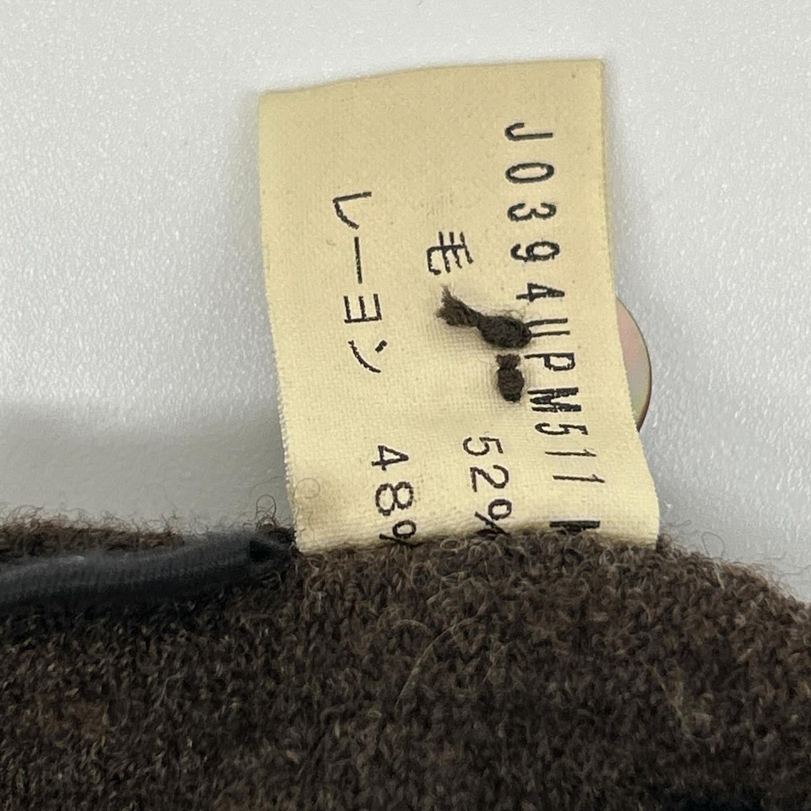 JURGEN LEHL ヨーガンレール ブラウン ウール100 リラックスパンツ ボトムス
