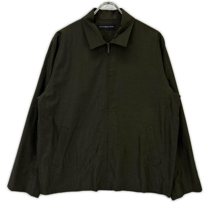 JURGEN LEHL ヨーガンレール カーキ シルク×コットン シャツブルゾン ジャケット