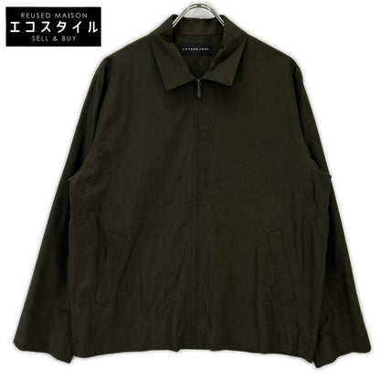 JURGEN LEHL ヨーガンレール カーキ シルク×コットン シャツブルゾン ジャケット