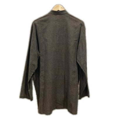 JURGEN LEHL ヨーガンレール ブラウン コットン100 スタンドカラー L/S シャツ トップス