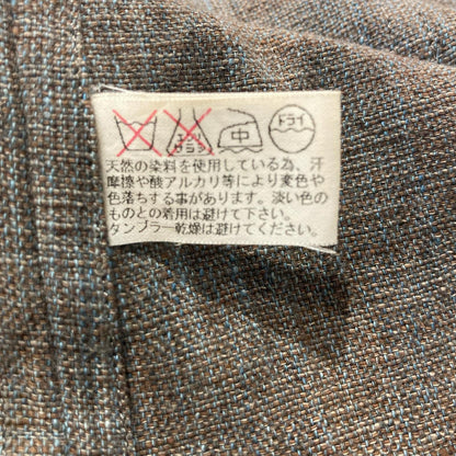 JURGEN LEHL ヨーガンレール ブラウン コットン100 スタンドカラー L/S シャツ トップス
