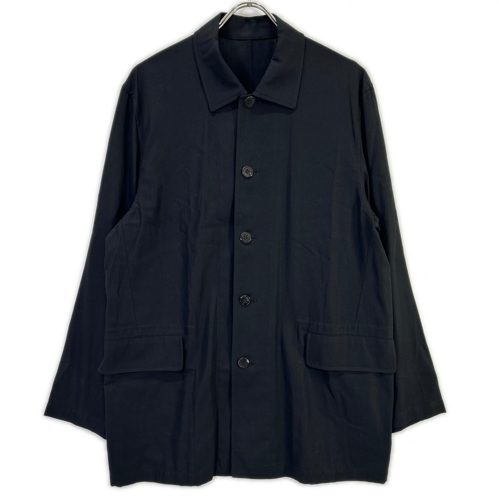JURGEN LEHL Black 100% cotton shirt jacket, jacket