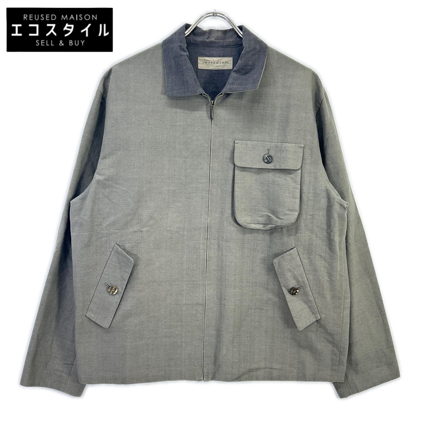 JURGEN LEHL ヨーガンレール J0322FJM811 コットン ジップアップ 3ポケット ジャケット ジャケット