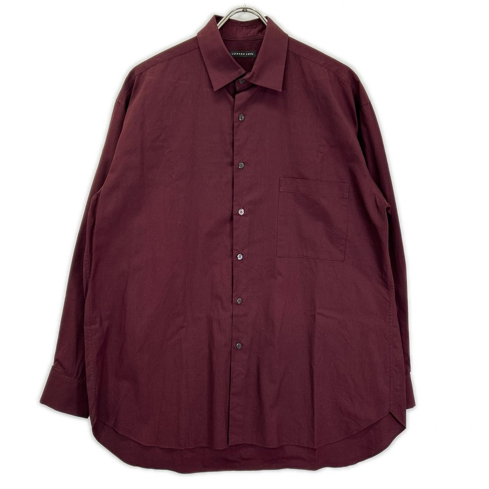JURGEN LEHL ヨーガンレール ボルドー コットン100 スタンドカラー L/S シャツ トップス
