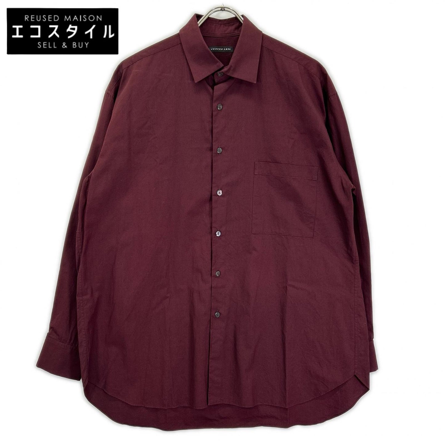 JURGEN LEHL ヨーガンレール ボルドー コットン100 スタンドカラー L/S シャツ トップス