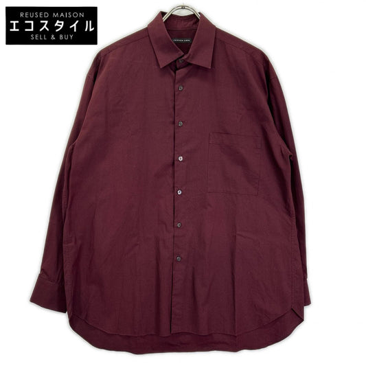 JURGEN LEHL ヨーガンレール ボルドー コットン100 スタンドカラー L/S シャツ トップス