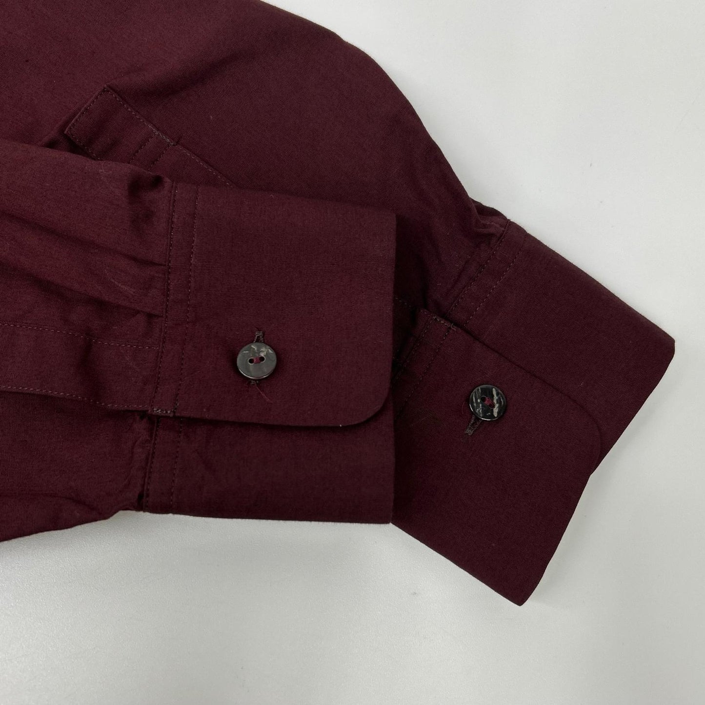 JURGEN LEHL ヨーガンレール ボルドー コットン100 スタンドカラー L/S シャツ トップス