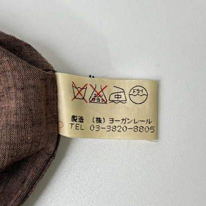 JURGEN LEHL ヨーガンレール J0392FBM891 ブラウン コットン100 スタンドカラー S/S シャツ トップス