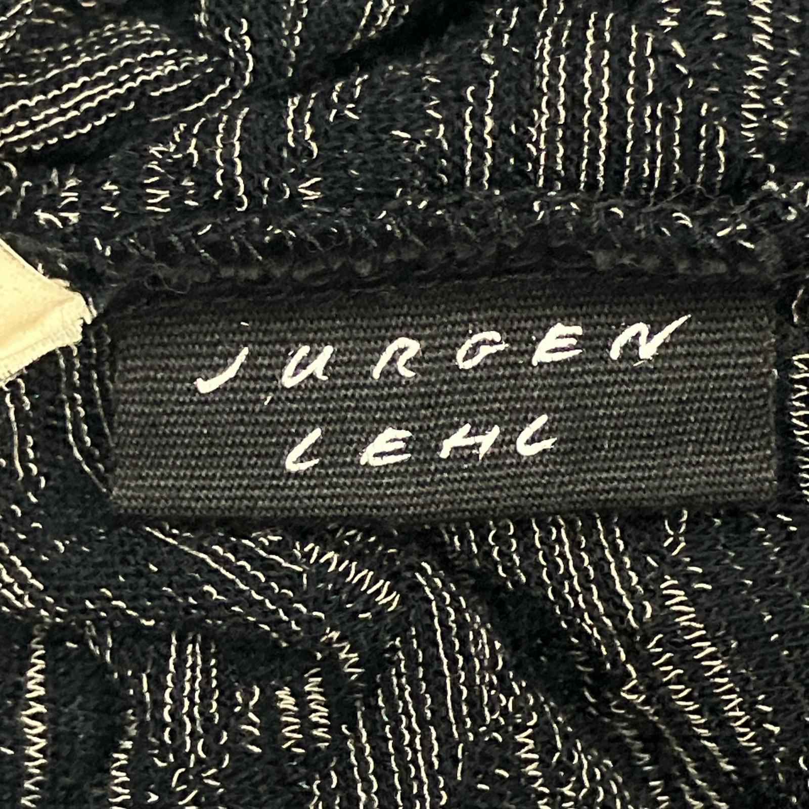 JURGEN LEHL ヨーガンレール ブラック ウール×コットン L/S ワンピース ワンピース