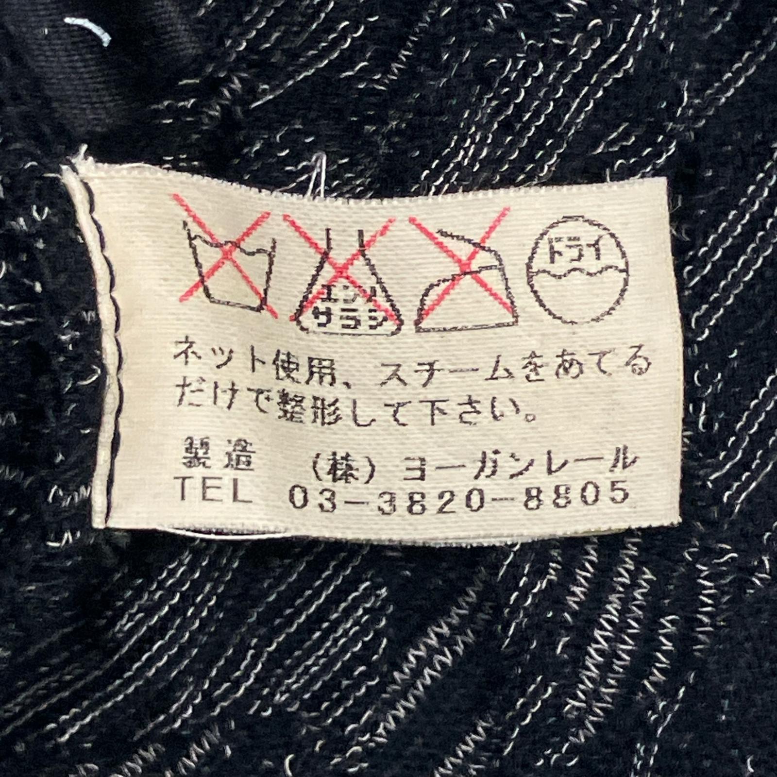 JURGEN LEHL ヨーガンレール ブラック ウール×コットン L/S ワンピース ワンピース