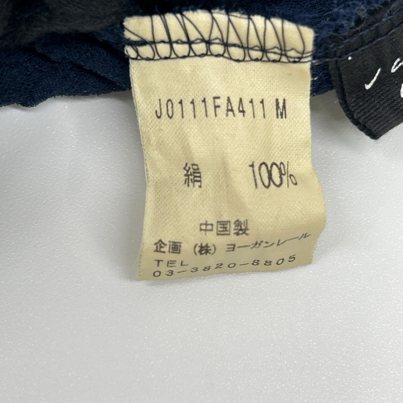 JURGEN LEHL ヨーガンレール ネイビー シルク100 ノースリーブワンピース ワンピース