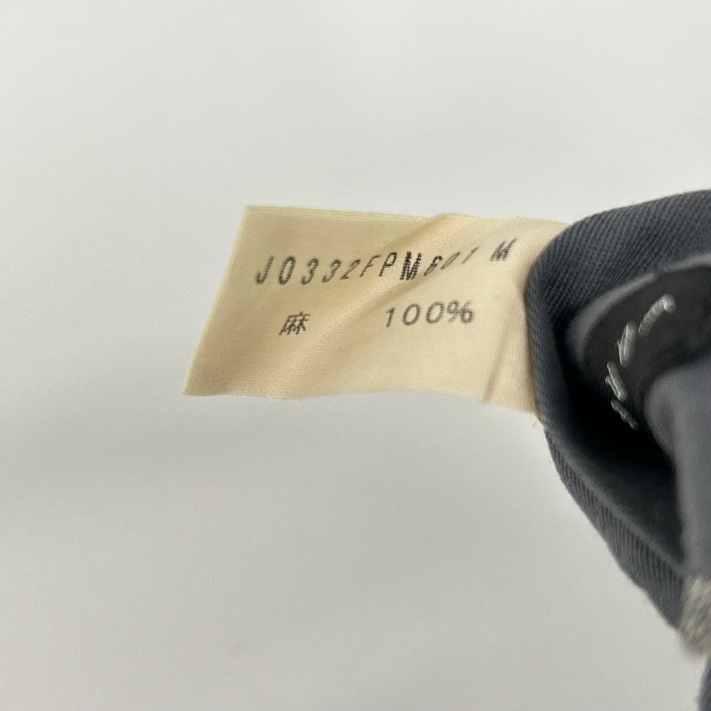 JURGEN LEHL ヨーガンレール グレー リネン スラックスパンツ ボトムス