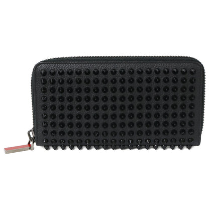 CHRISTIAN LOUBOUTIN クリスチャンルブタン 【美品】1165044 M PANETTONE SPIKES WALLET レザー スパイク 長財布（小銭入れあり）