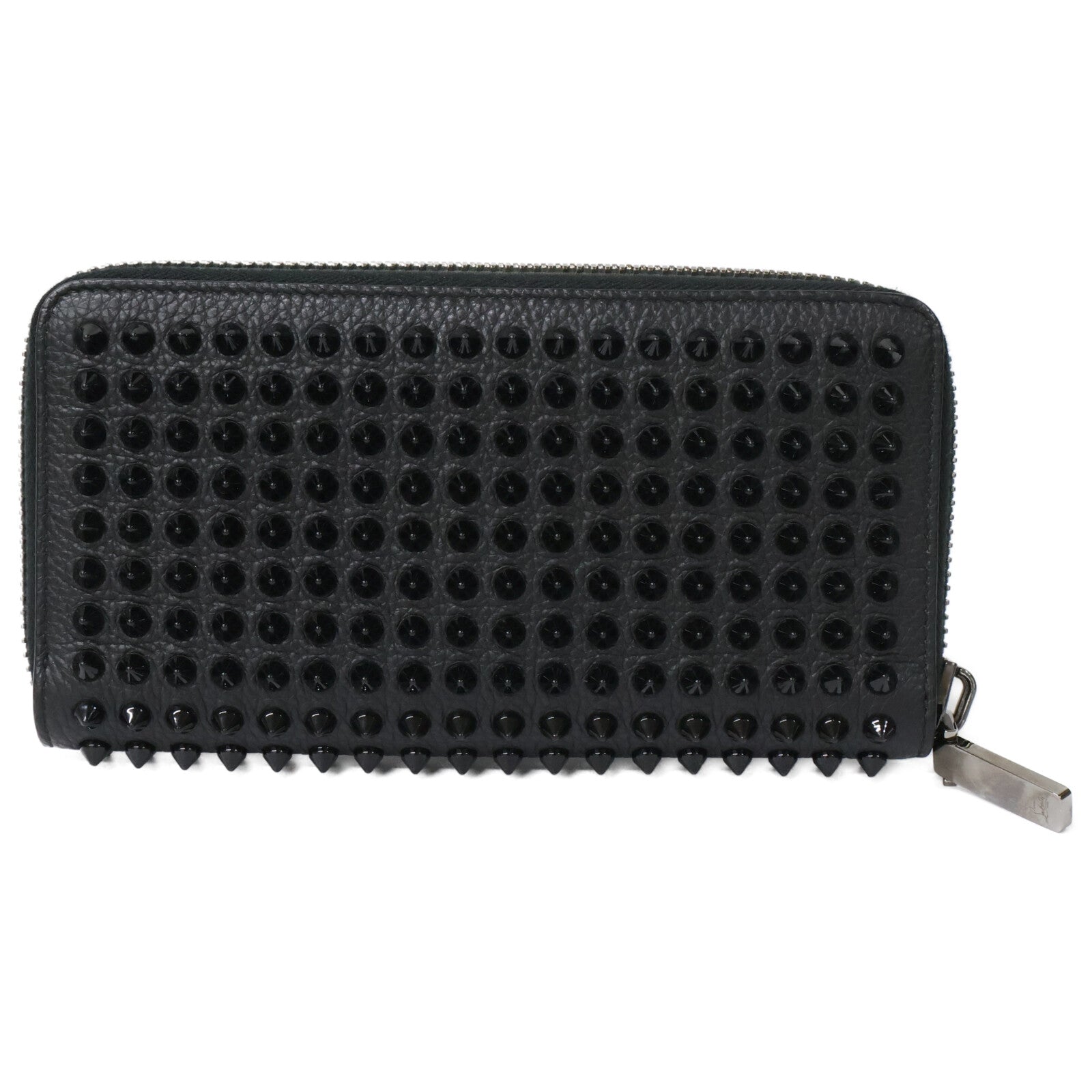 CHRISTIAN LOUBOUTIN クリスチャンルブタン 【美品】1165044 M PANETTONE SPIKES WALLET レザー スパイク 長財布（小銭入れあり）
