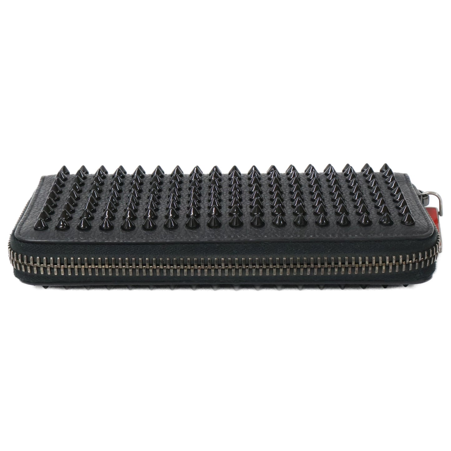 CHRISTIAN LOUBOUTIN クリスチャンルブタン 【美品】1165044 M PANETTONE SPIKES WALLET レザー スパイク 長財布（小銭入れあり）