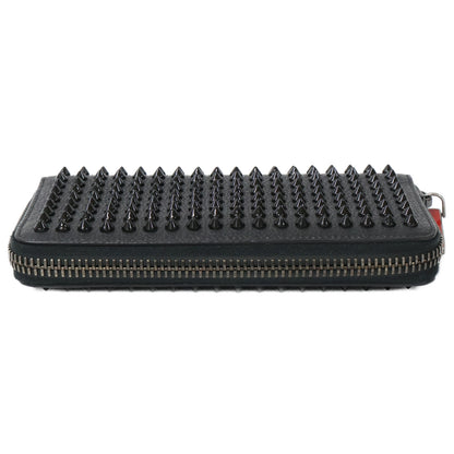 CHRISTIAN LOUBOUTIN クリスチャンルブタン 【美品】1165044 M PANETTONE SPIKES WALLET レザー スパイク 長財布（小銭入れあり）