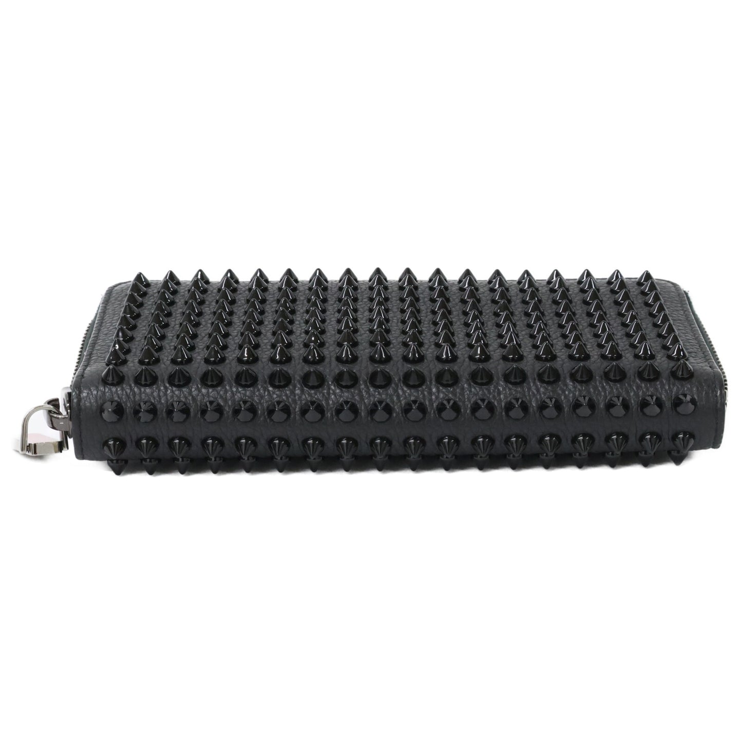 CHRISTIAN LOUBOUTIN クリスチャンルブタン 【美品】1165044 M PANETTONE SPIKES WALLET レザー スパイク 長財布（小銭入れあり）