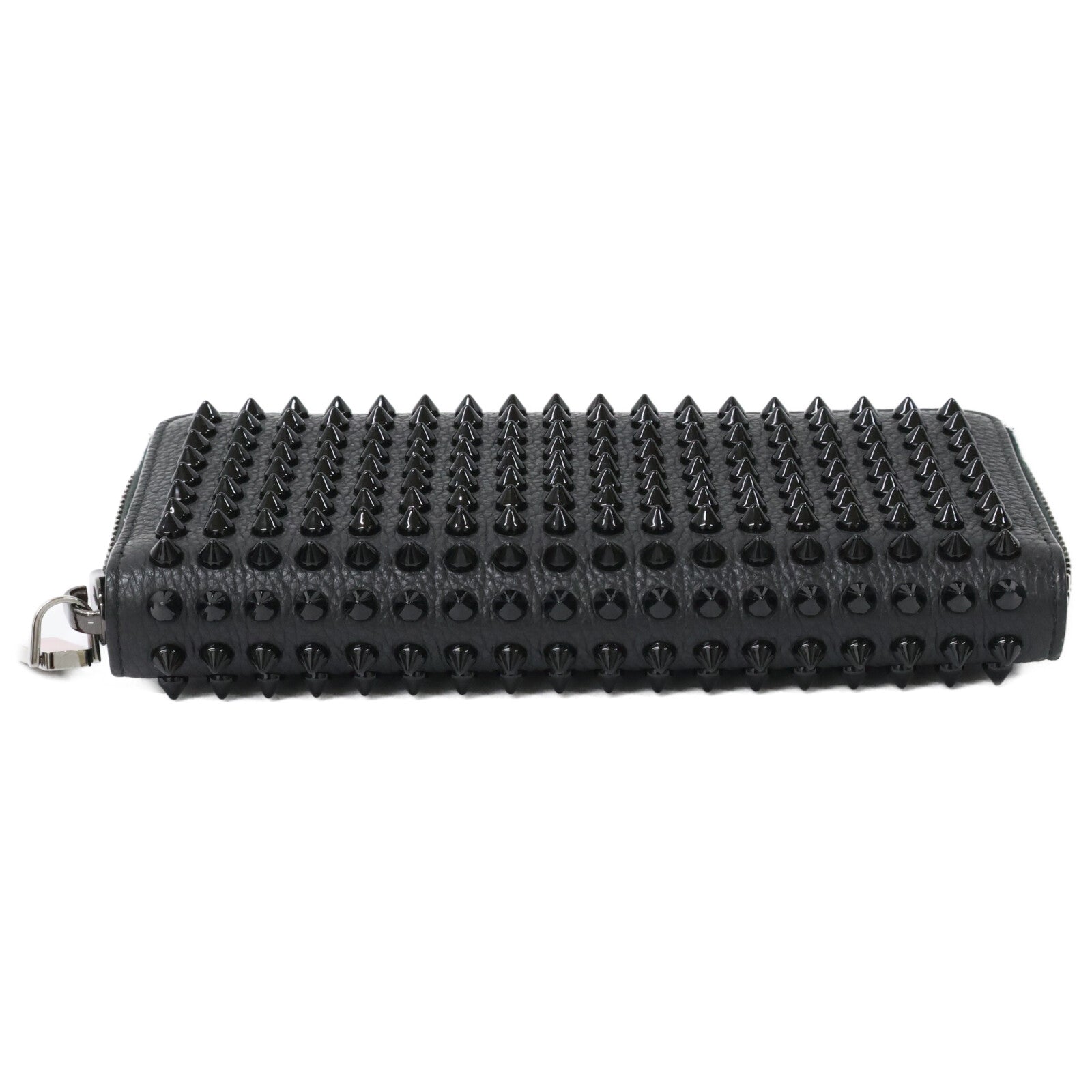 CHRISTIAN LOUBOUTIN クリスチャンルブタン 【美品】1165044 M PANETTONE SPIKES WALLET レザー スパイク 長財布（小銭入れあり）