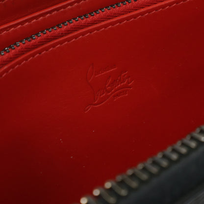 CHRISTIAN LOUBOUTIN クリスチャンルブタン 【美品】1165044 M PANETTONE SPIKES WALLET レザー スパイク 長財布（小銭入れあり）