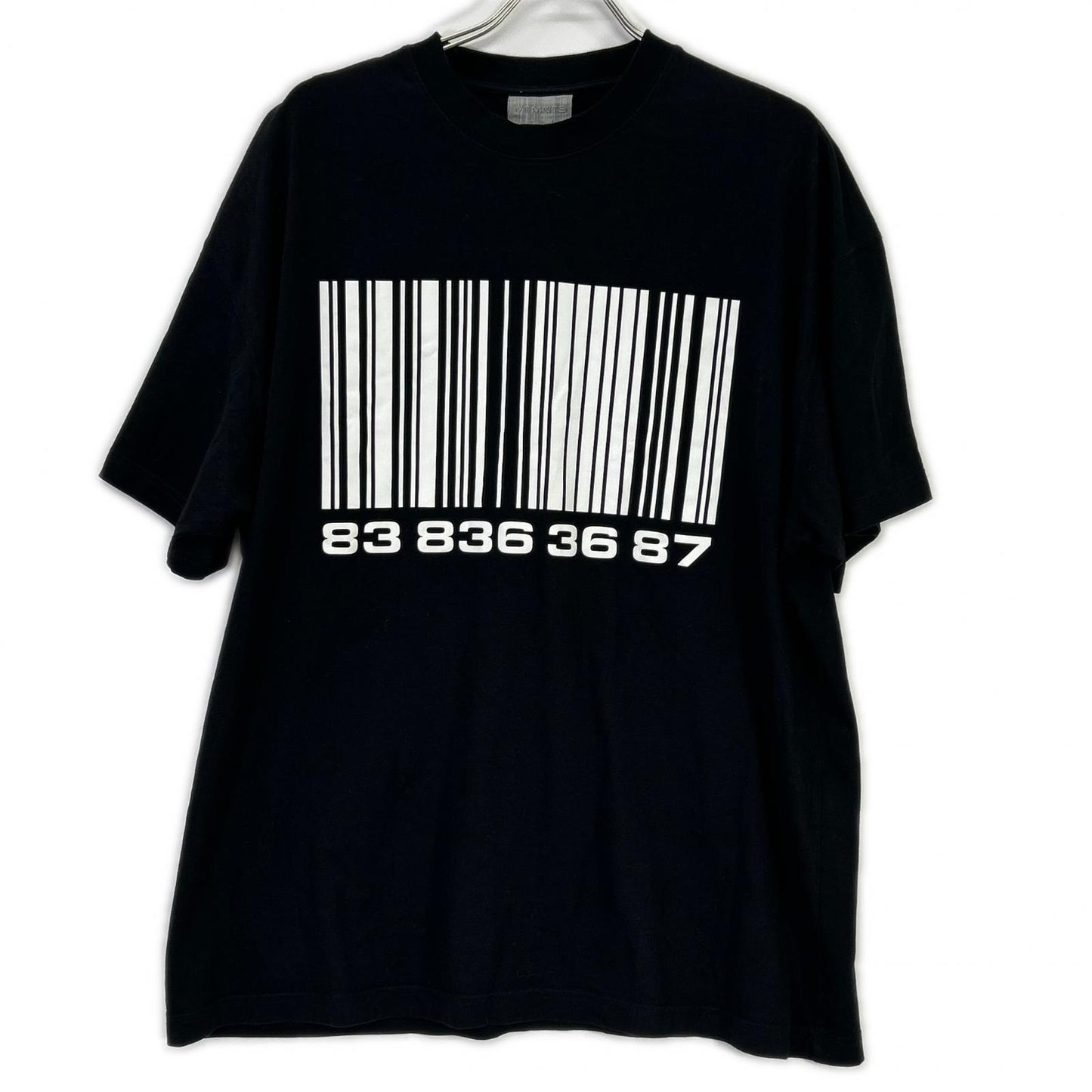 VETEMENTS ヴェトモン 22SS ブラック バーコード Tシャツ トップス