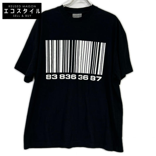 VETEMENTS ヴェトモン 22SS ブラック バーコード Tシャツ トップス