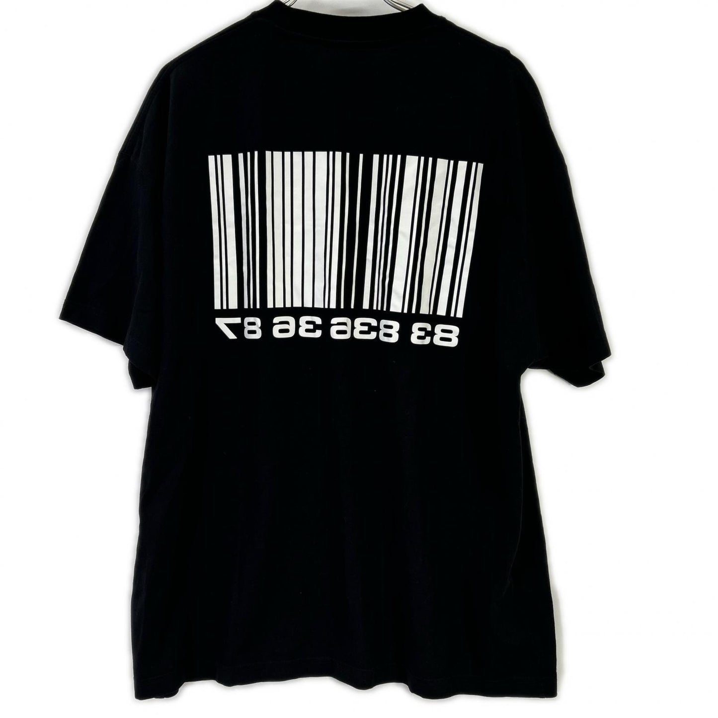 VETEMENTS ヴェトモン 22SS ブラック バーコード Tシャツ トップス