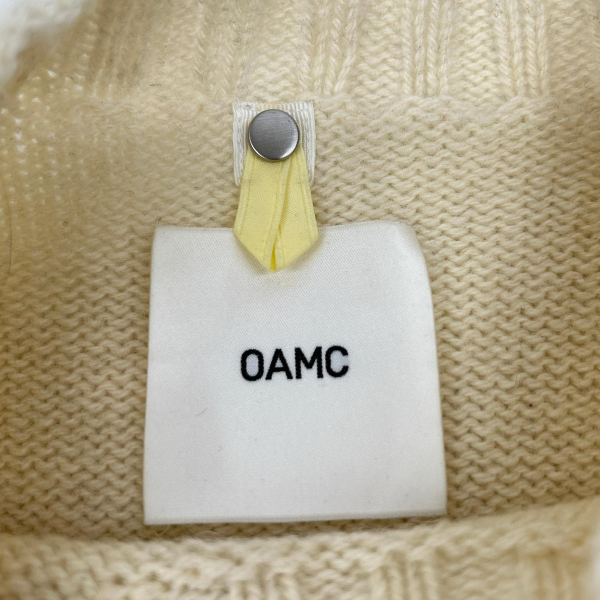 OAMC オーエーエムシー 22A28OAK04 アイボリー 2AW NUPTSE CREWNECK SWEATER トップス