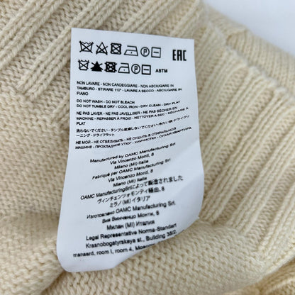 OAMC オーエーエムシー 22A28OAK04 アイボリー 2AW NUPTSE CREWNECK SWEATER トップス