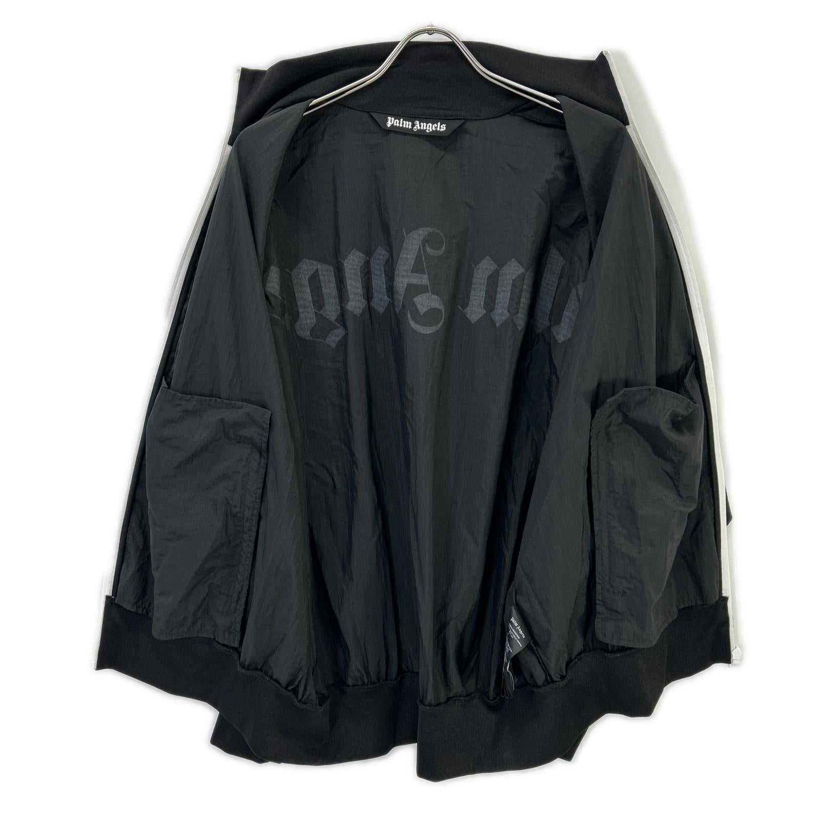 Palm Angels パームエンジェルス ブラック 両面ロゴ ナイロン ブルゾン/パンツ セットアップ スーツ セットアップ