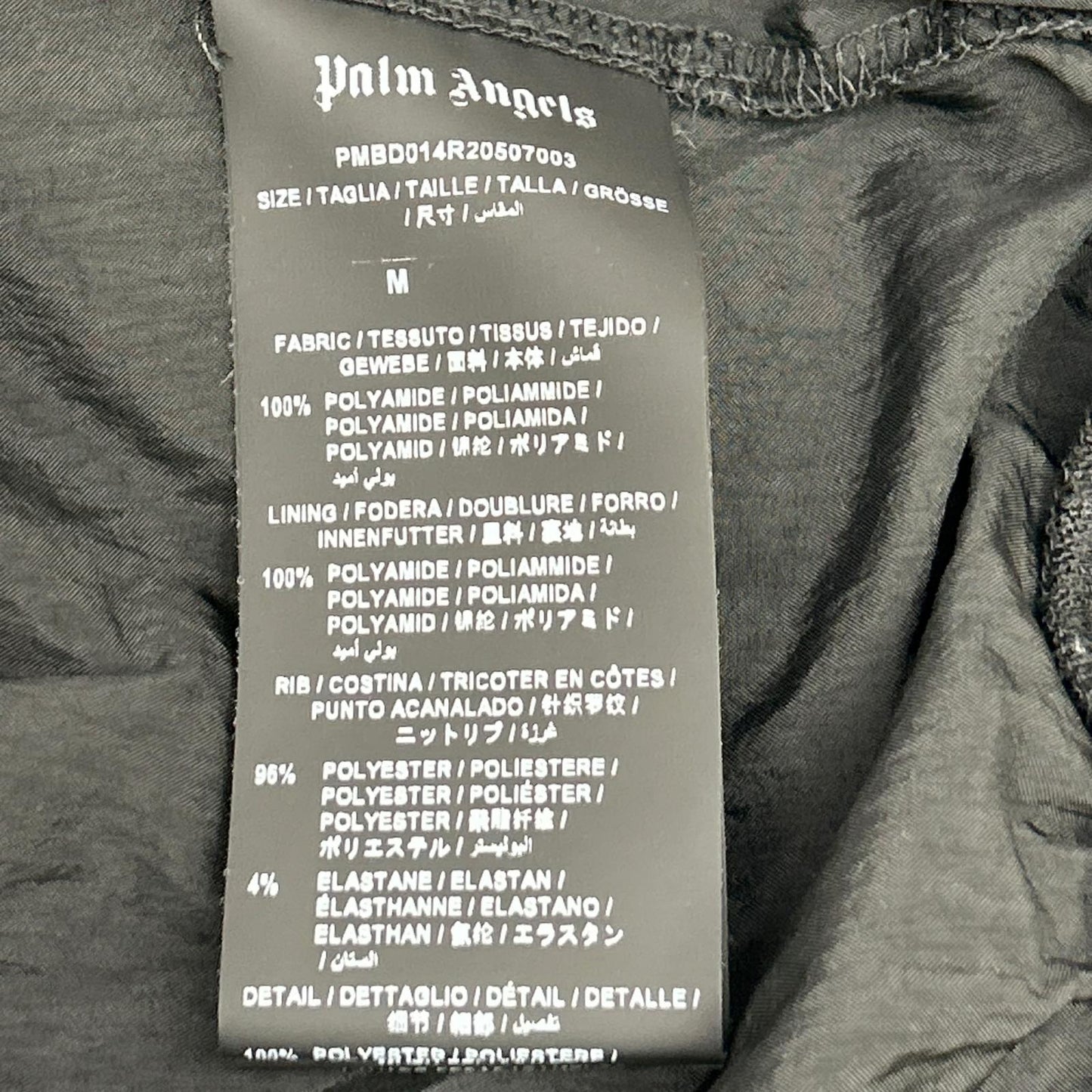 Palm Angels パームエンジェルス ブラック 両面ロゴ ナイロン ブルゾン/パンツ セットアップ スーツ セットアップ