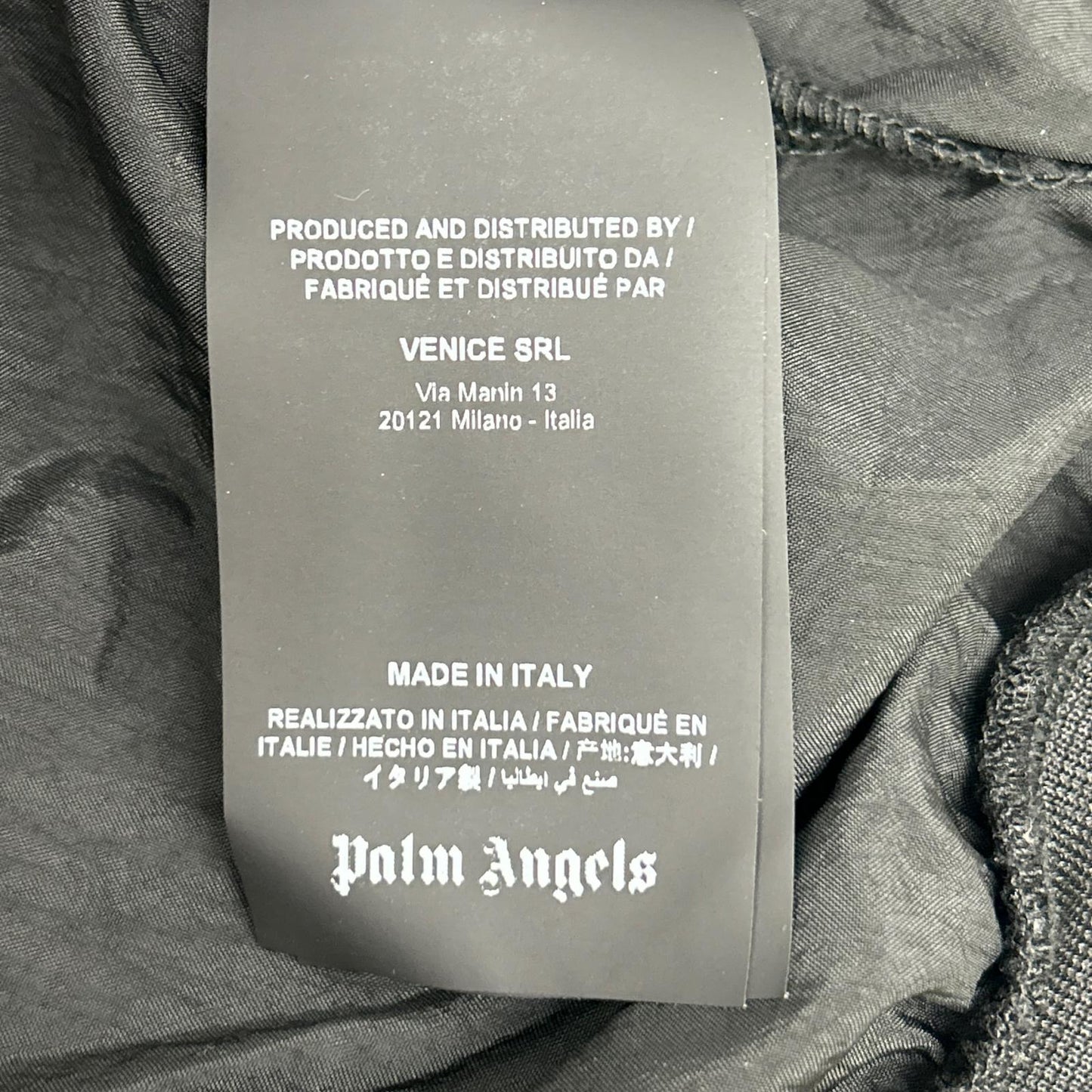 Palm Angels パームエンジェルス ブラック 両面ロゴ ナイロン ブルゾン/パンツ セットアップ スーツ セットアップ