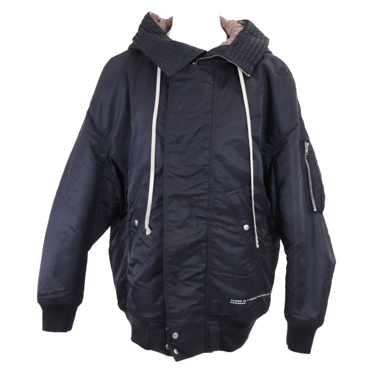 DARK SHADOW 【Excellent condition】DU02C5765 Hooded Long Bomber Jacket padded hooded long bomber jacket