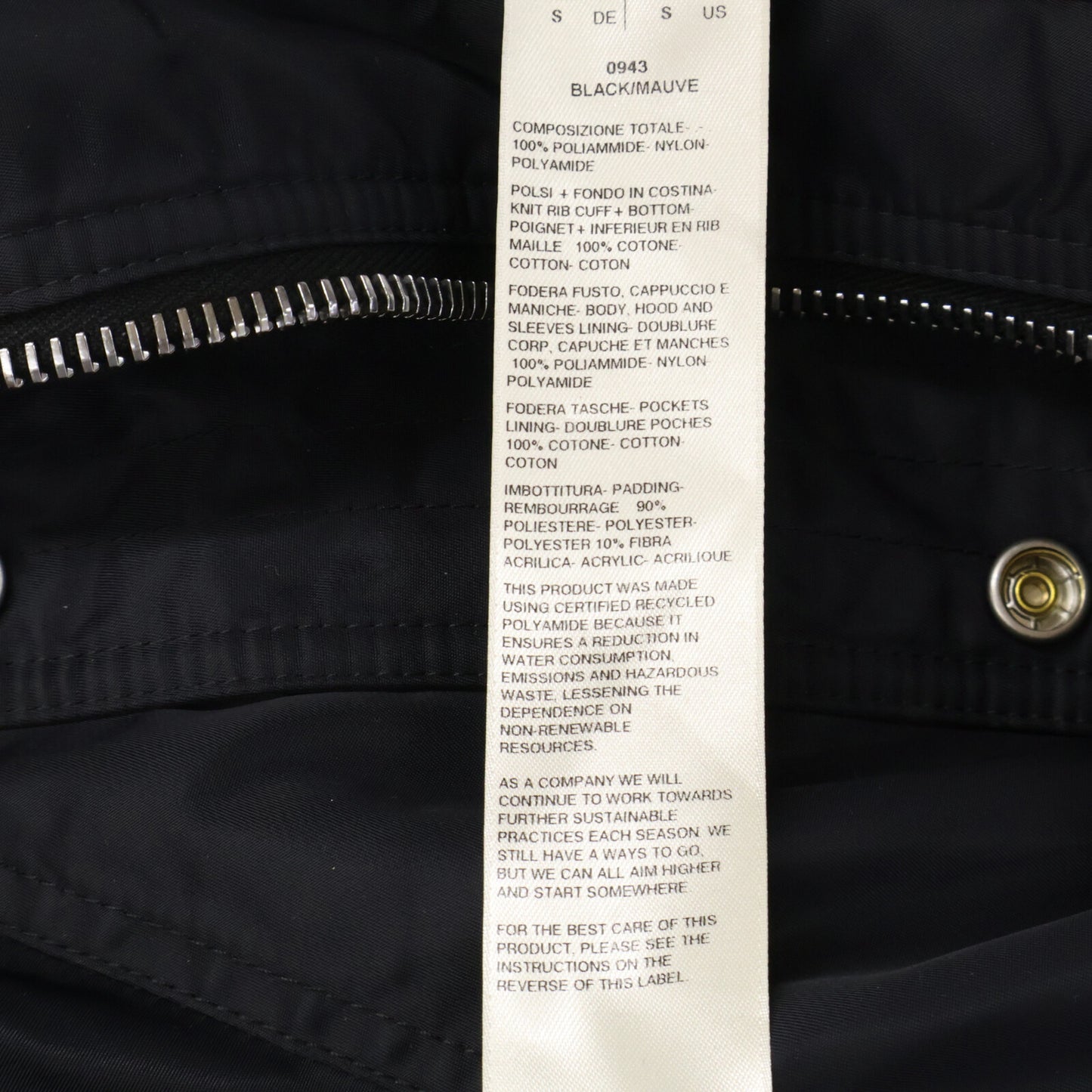 DARK SHADOW 【Excellent condition】DU02C5765 Hooded Long Bomber Jacket padded hooded long bomber jacket
