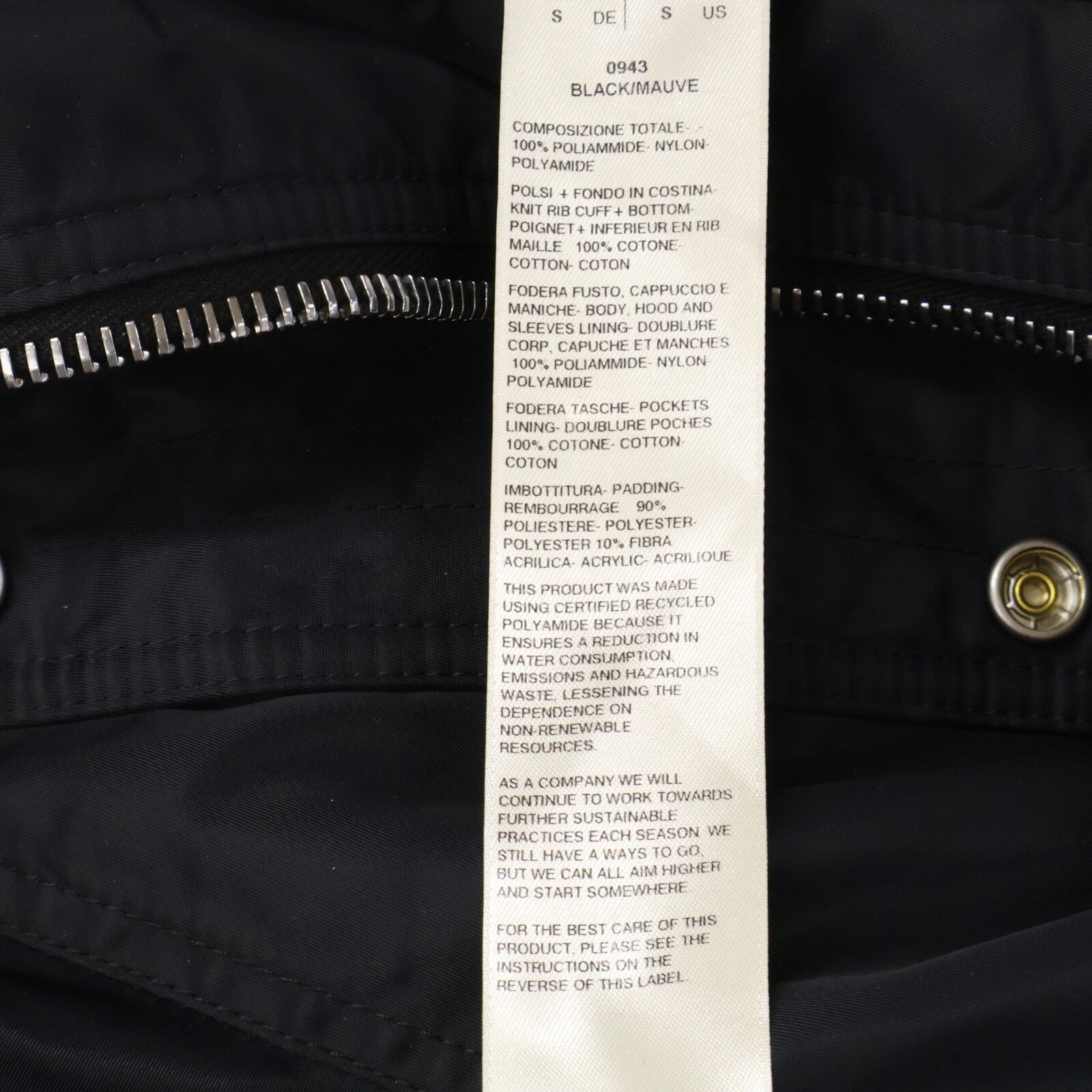 DARK SHADOW 【Excellent condition】DU02C5765 Hooded Long Bomber Jacket padded hooded long bomber jacket