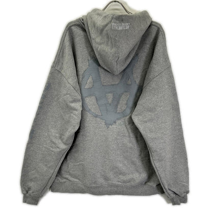 VETEMENTS ヴェトモン 22AW グレー DOUBLE ANARCHY LOGO トップス