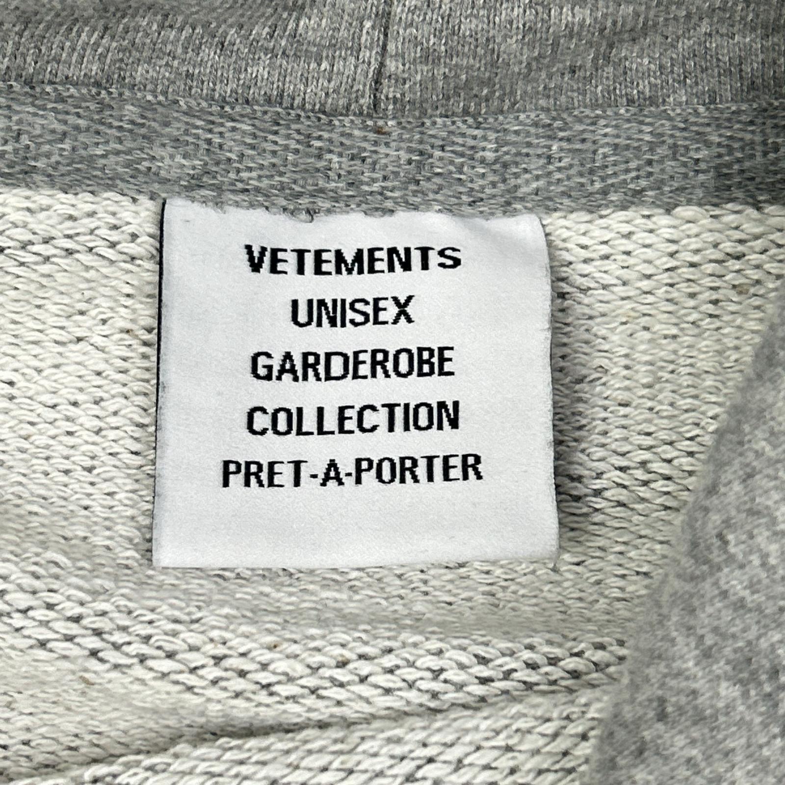 VETEMENTS ヴェトモン 22AW グレー DOUBLE ANARCHY LOGO トップス