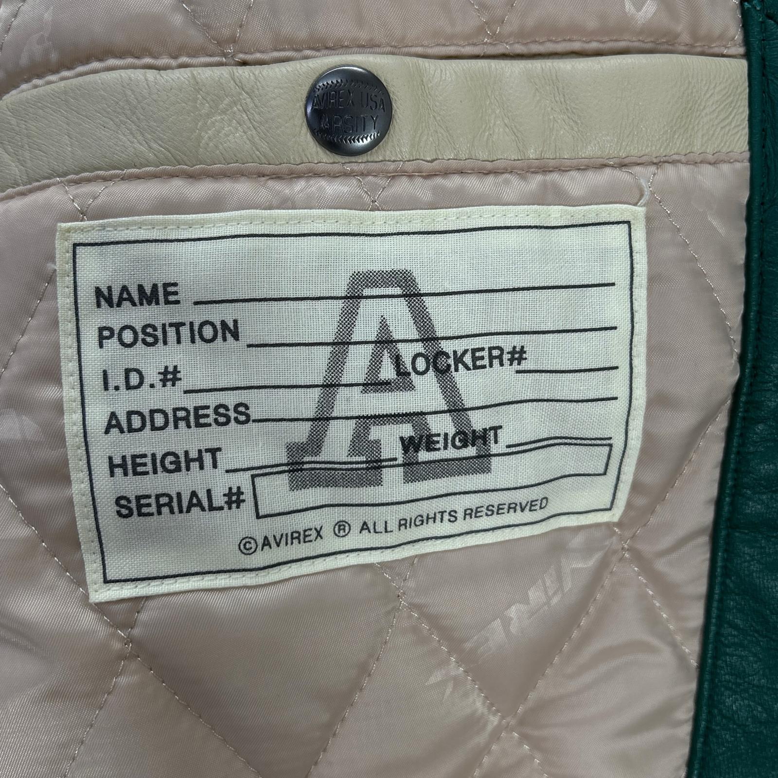 AVIREX アヴィレックス 783ー3250095 MLVINCE LEATHER JACKET レザージャケット ジャケット