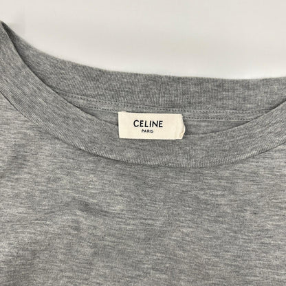 CELINE セリーヌ 2X41F671Q グレー コットン プリントTシャツ トップス